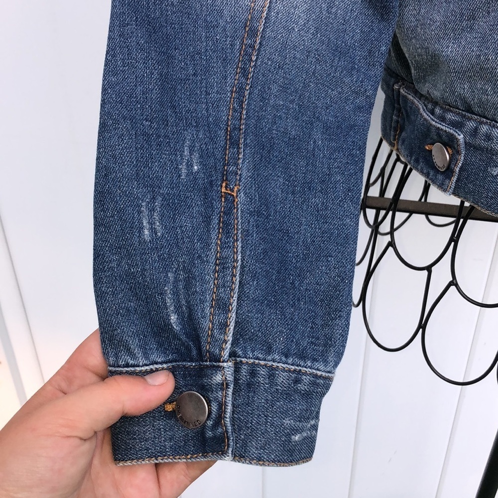 By 26 international Ashley vintage charm large jean jacket Sherpa liner western‍ - Picture 7 of 7